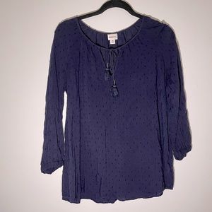 Navy blue blouse